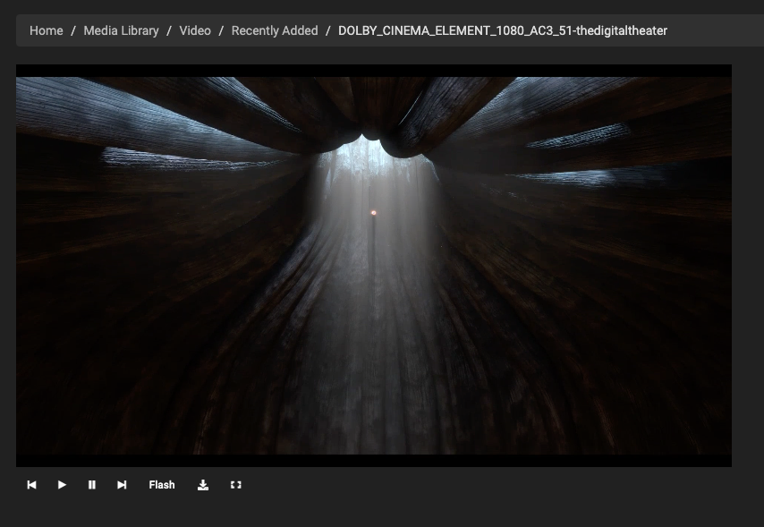 Vídeo na interface web